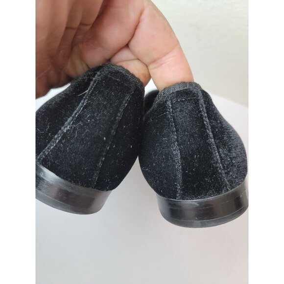 Tallia Enrico Men Black Velvet Slip-On Loafers Size 8.5 - Picture 4 of 10